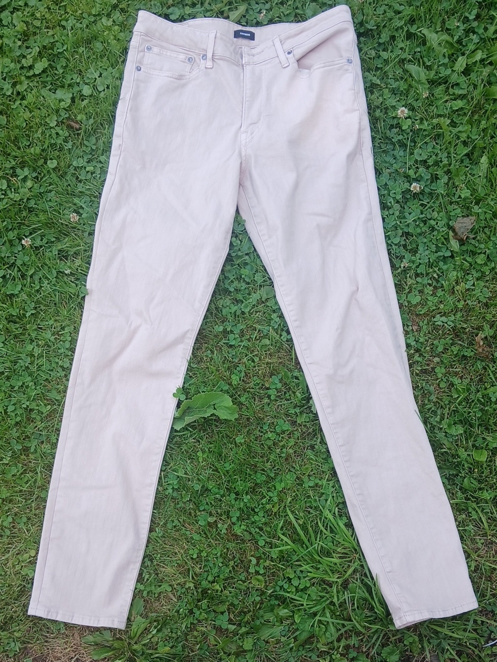 Express Light Hyper-stretch Slim Pale Pink Jeans Size 32x34